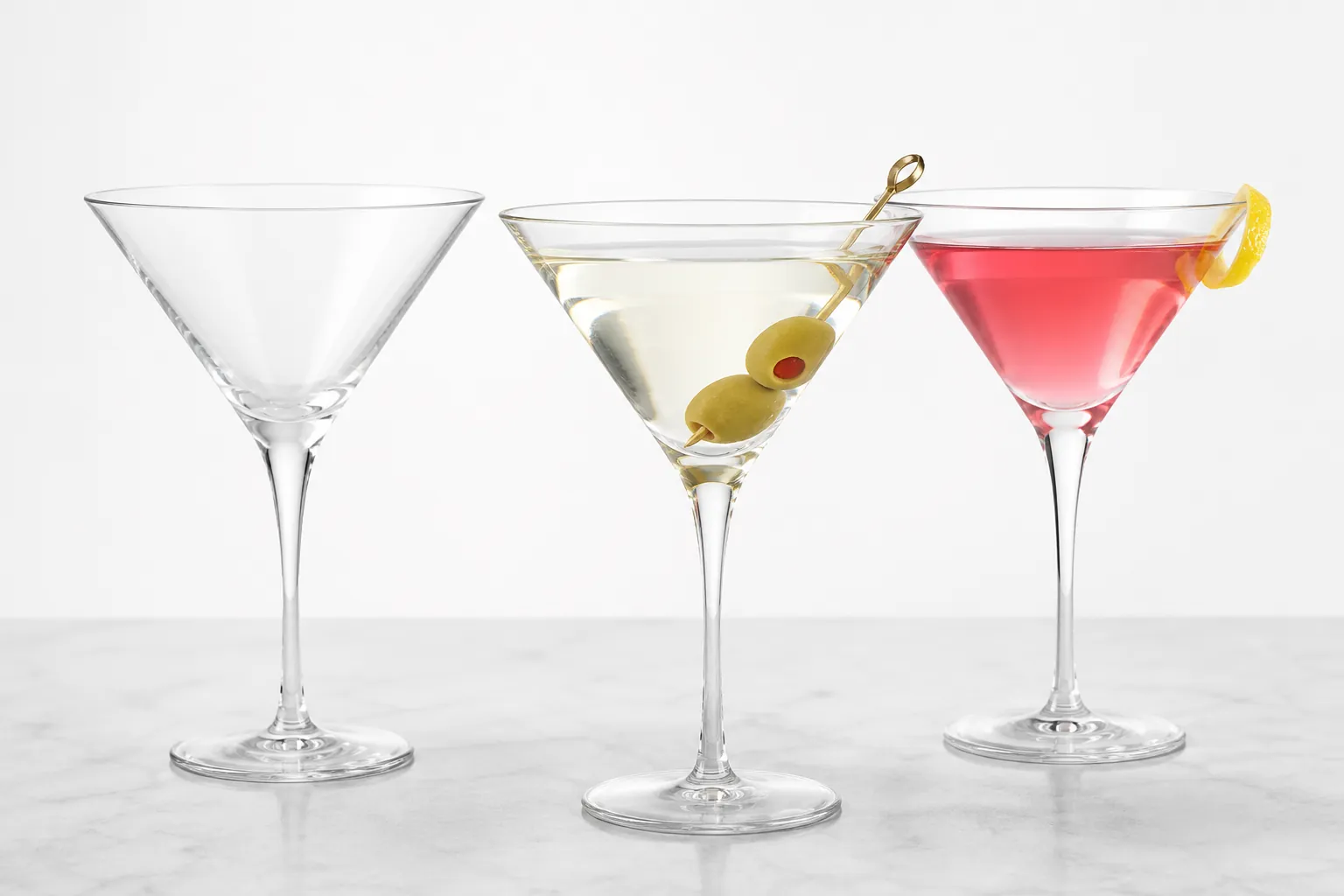 Martini glasses