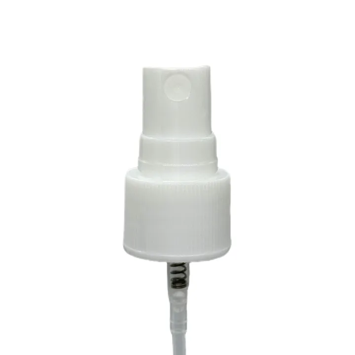 White fine mist spray pump with long dip tube