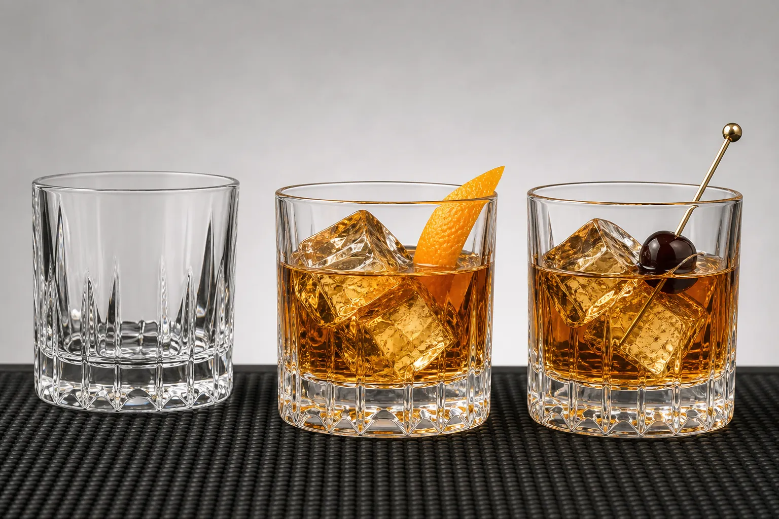 Old fashioned glasses