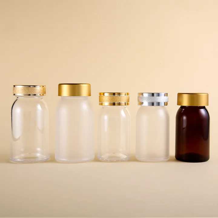 pharmacy jar gold cap