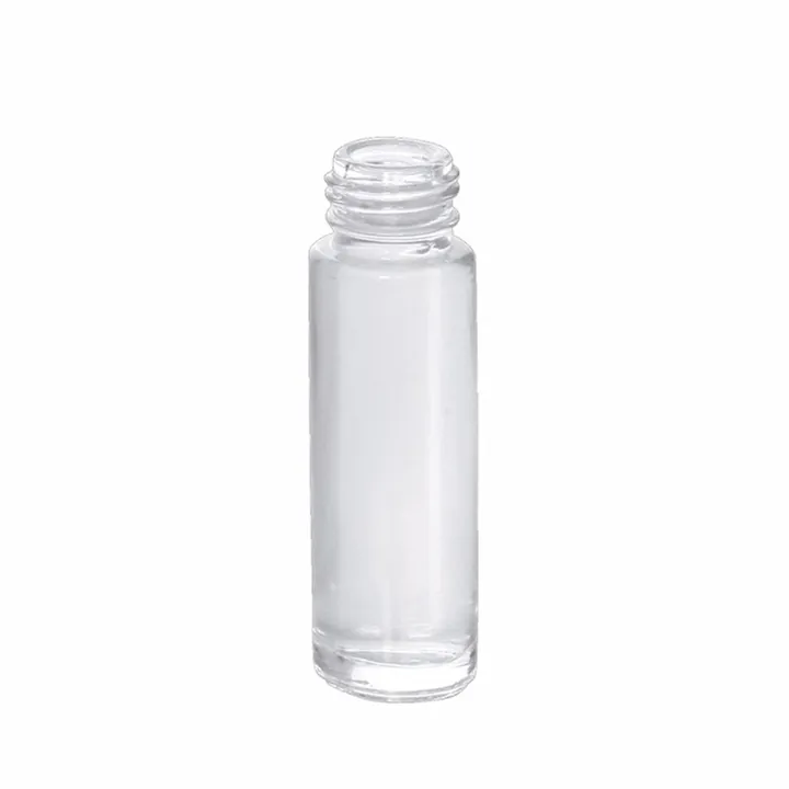 Clear glass bottle body without roller assembly