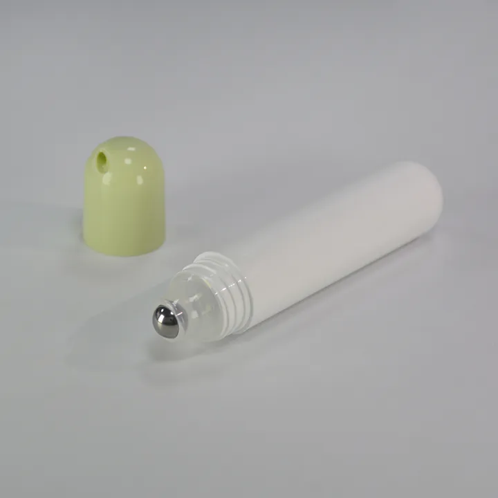 Plastic roll on deodorant containers with flip caps