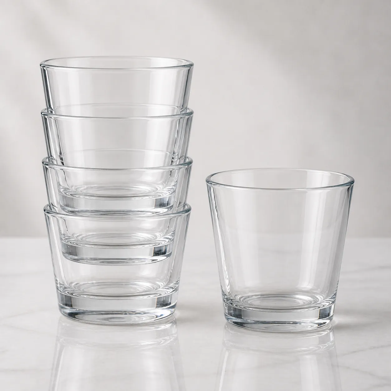 Stackable Glass Tumblers