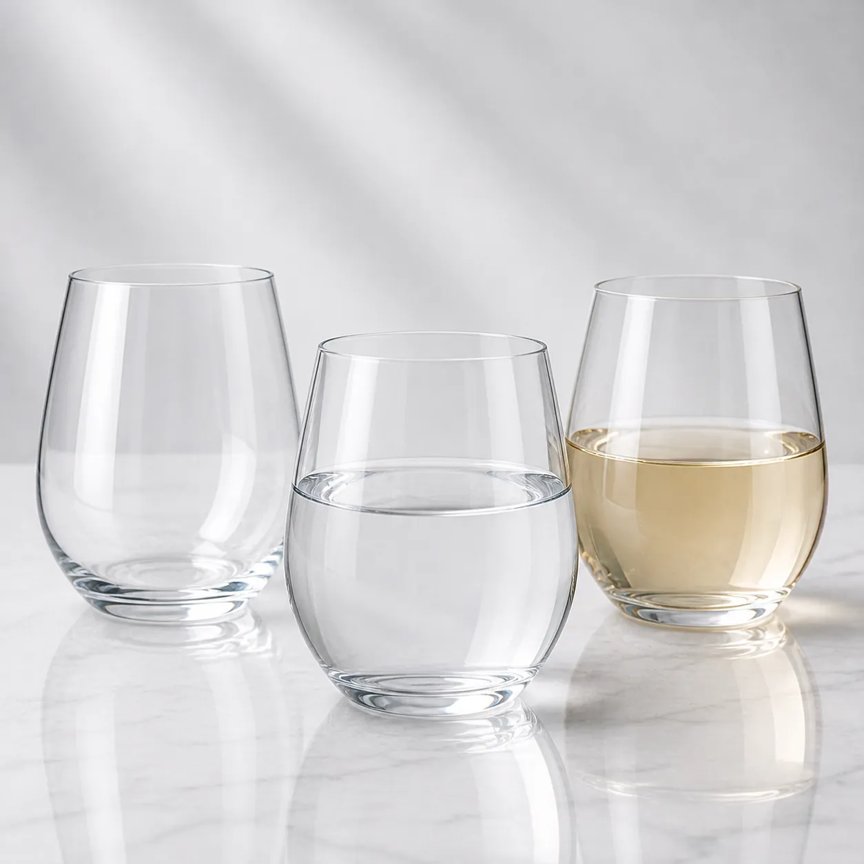 Stemless Glass Tumblers
