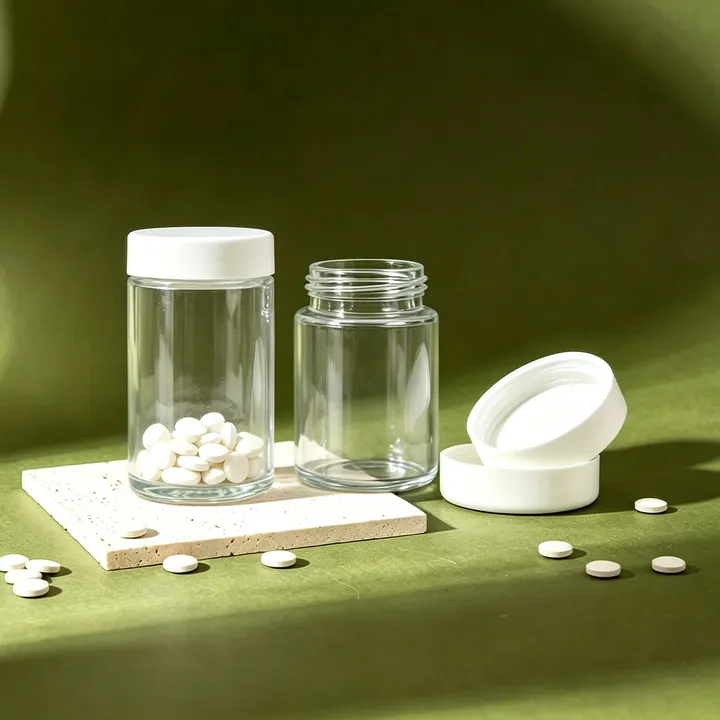 supplement bottles tablet scene