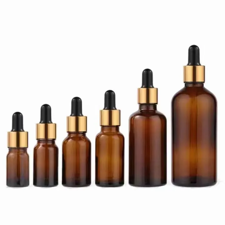 tincture bottle amber size set