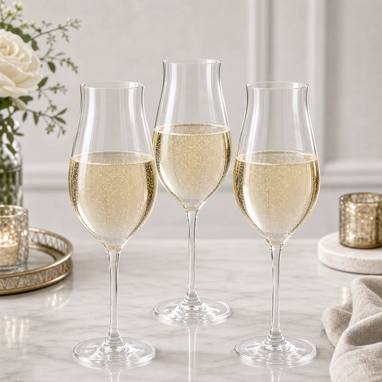 Tulip Champagne Glasses