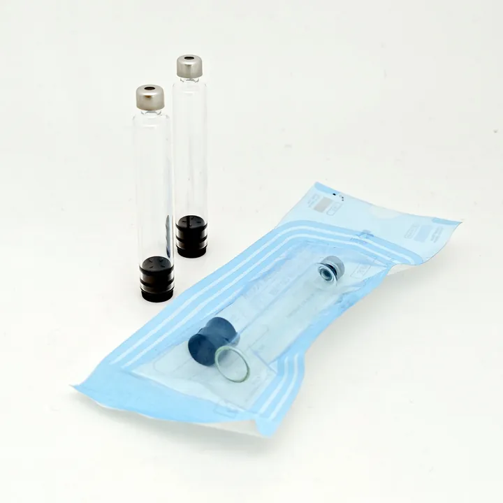 Sterile glass cartridge vials with individual packaging