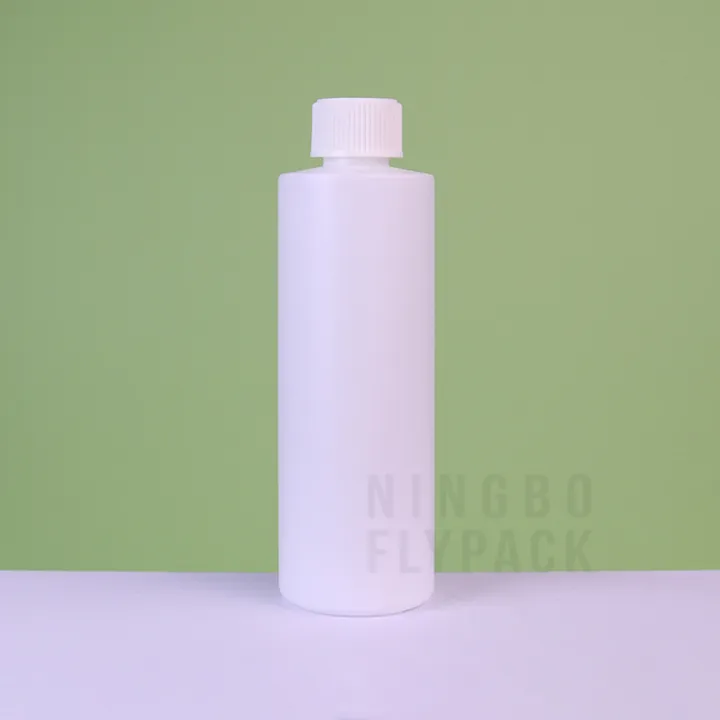 Plain white soap dispenser bottle with screw top