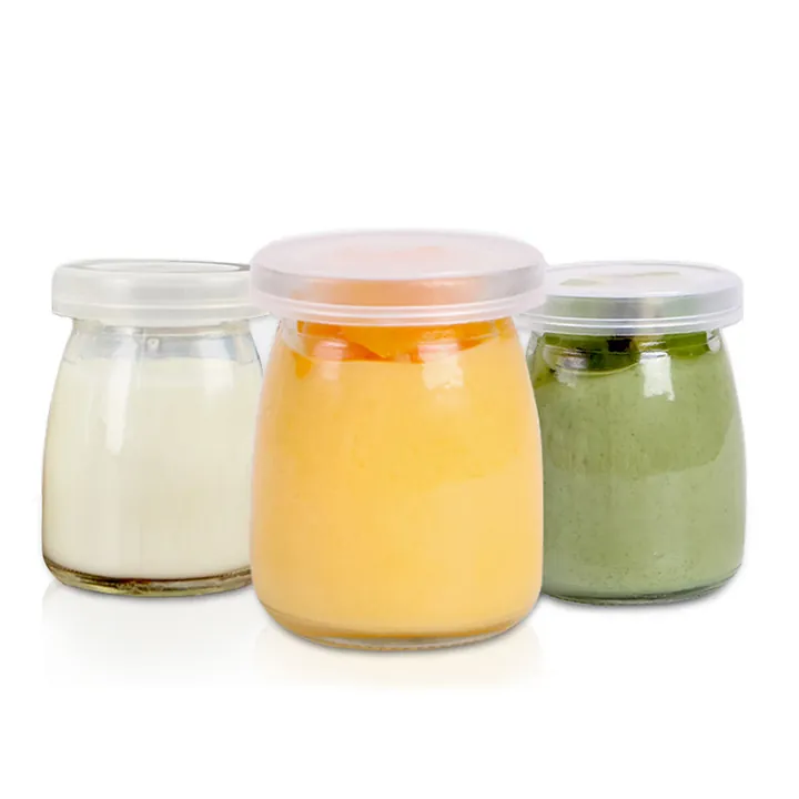 yoghurt jar three flavors